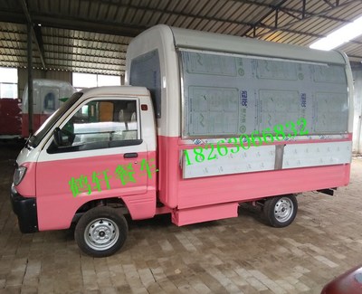 电动四轮小吃车 多功能电动汽车快餐车小吃车房车流动早餐快餐美食车图片_高清图_细节图
